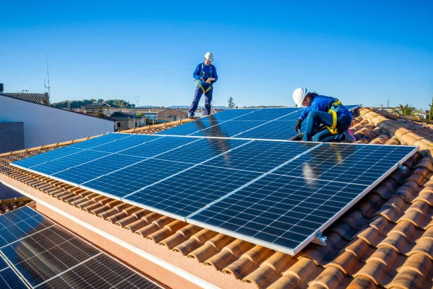 Solar panel installation